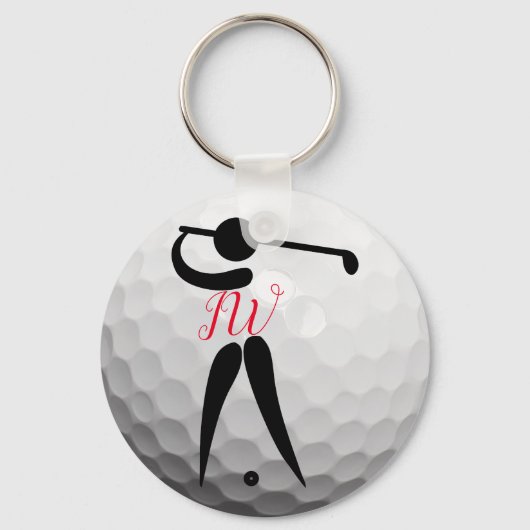 Op maat gemaakte golfbal sleutelhanger (Voorkant)