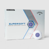 Op maat gemaakte golfer monogram initialen periwin golfballen (Verpakking)