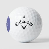 Op maat gemaakte golfer monogram initialen periwin golfballen (Logo)