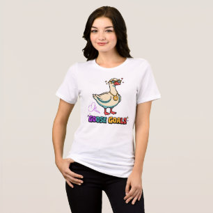 Op maat gemaakte 'Goose Goalz'-trui, Fun Ganzen-se Tri-Blend Shirt