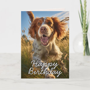 Op maat gemaakte Gordon Setter Verjaardagskaart Bedankkaart