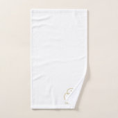 Op maat gemaakte gouden initialen van het monogram bad handdoek (Handdoek)