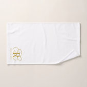 Op maat gemaakte gouden initialen van het monogram bad handdoek (Handdoek)