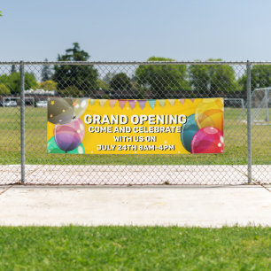 Op maat gemaakte grand opening ballonnen slinger b spandoek