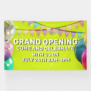 Op maat gemaakte grand opening ballonnen slinger b spandoek