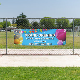 Op maat gemaakte Grand Opening Ballonnen Slinger Z Spandoek