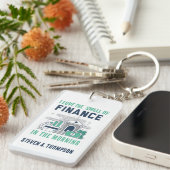Op maat gemaakte grappige finance magneet sleutelhanger (Voorkant Rechts)