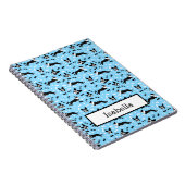 Op maat gemaakte grappige hond van Boston Terriers Notitieboek (Rechterzijde)