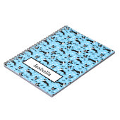 Op maat gemaakte grappige hond van Boston Terriers Notitieboek (Linkerzijde)