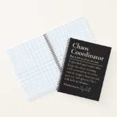 Op maat gemaakte grappige kantoorschrift cadeau vo notitieboek (Binnen)