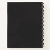 Op maat gemaakte grappige kantoorschrift cadeau vo notitieboek (Achterkant)