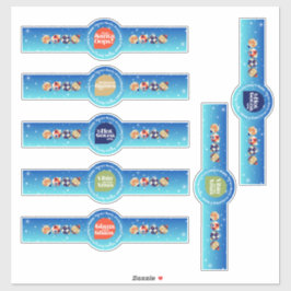 Op maat gemaakte grappige kerststickers sticker