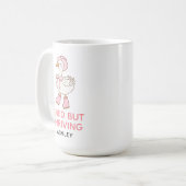 Op maat gemaakte grappige mok cadeau voor vrouweli (Voorkant links)