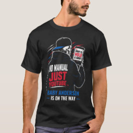 Op maat gemaakte grappige nieuwe papa YouTube baby T-shirt