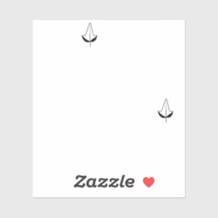 Op maat gemaakte grappige persoonlijke cadeautasje sticker