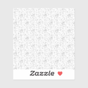 Op maat gemaakte grappige persoonlijke cadeautasje sticker