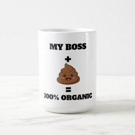 Op maat gemaakte grappige poep mok - 100% organisc