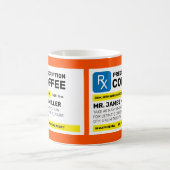 Op maat gemaakte grappige receptkoffie koffiemok (Center)
