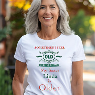 Op maat gemaakte grappige zus t-shirt – speelse le
