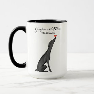 Op maat gemaakte Greyhound Moeder Mok, Gepersonali Mok