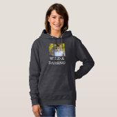 Op maat gemaakte grijze schildpad Noorse boskat Hoodie (Voorkant volledig)