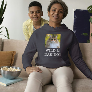 Op maat gemaakte grijze schildpad Noorse boskat Hoodie