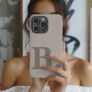 Op maat gemaakte grijze telefoonhoes cadeau voor c iPhone 15 pro case