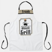 Op maat gemaakte Grill BBQ Papa Schort - Persoonli (Voorkant)