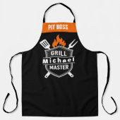 Op maat gemaakte Grill Master Monogram Schort - BB (Voorkant)