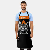 Op maat gemaakte Grill Master Monogram Schort - BB (Gedragen)