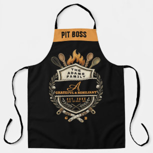 Op maat gemaakte Grill Master Monogram Schort - BB