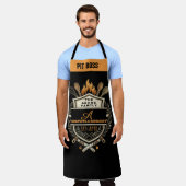 Op maat gemaakte Grill Master Monogram Schort - BB (Gedragen)