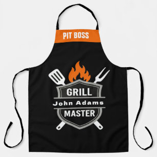Op maat gemaakte Grill Master Monogram Schort -Che