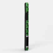 Op maat gemaakte groene glitters roller derby naam Case-Mate iPhone case (Achterkant/rechts)