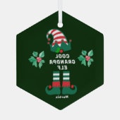 Op maat gemaakte Grootvader Elf Ornament - Familie (Achterkant)