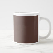 Op maat gemaakte grote mok chocoladebruine novelty (Rechts)