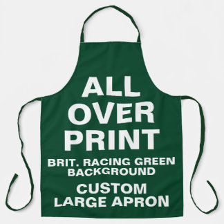 Op maat gemaakte grote schort met all-over print R