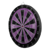 Op maat gemaakte Grunge Paarse Game Dartbord (Voorkant Rechts)