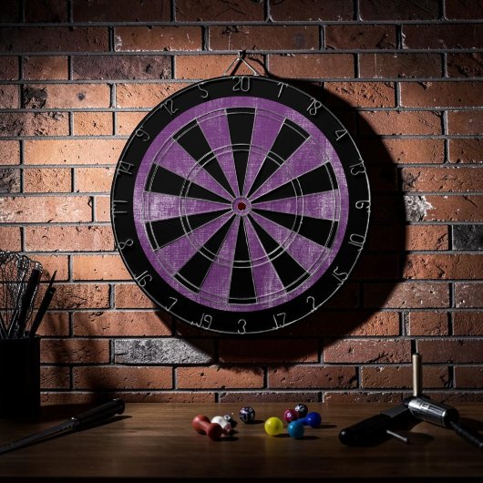 Op maat gemaakte Grunge Paarse Game Dartbord