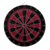 Op maat gemaakte Grunge Rode Game Dartbord (Voorkant)