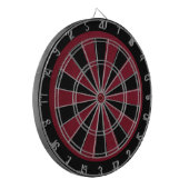 Op maat gemaakte Grunge Rode Game Dartbord (Voorkant Links)