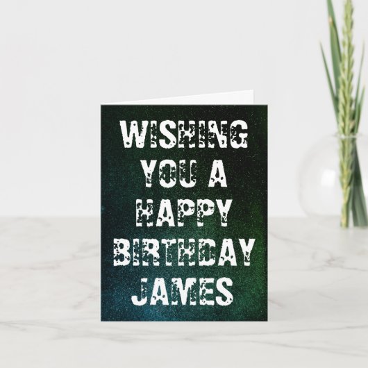 Op maat gemaakte Grunge-verjaardagskaart Kaart (Voorkant)