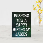 Op maat gemaakte Grunge-verjaardagskaart Kaart (Gele Bloem)