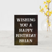 Op maat gemaakte Grunge-verjaardagskaart Kaart (Gele Bloem)