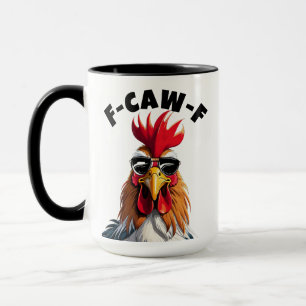 Op maat gemaakte haan humor mok - Cocky citaten F 