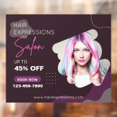 Op maat gemaakte haar kleuring highlights Beauty S Raamsticker (Vel 2)