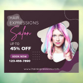 Op maat gemaakte haar kleuring highlights Beauty S Raamsticker (Vel 3)