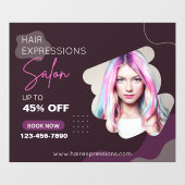 Op maat gemaakte haar kleuring highlights Beauty S Raamsticker (Vel)