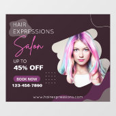 Op maat gemaakte haar kleuring highlights schoonhe raamsticker (Vel)