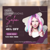 Op maat gemaakte haar kleuring highlights schoonhe raamsticker (Vel 2)